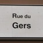 Panneau rue du Gers