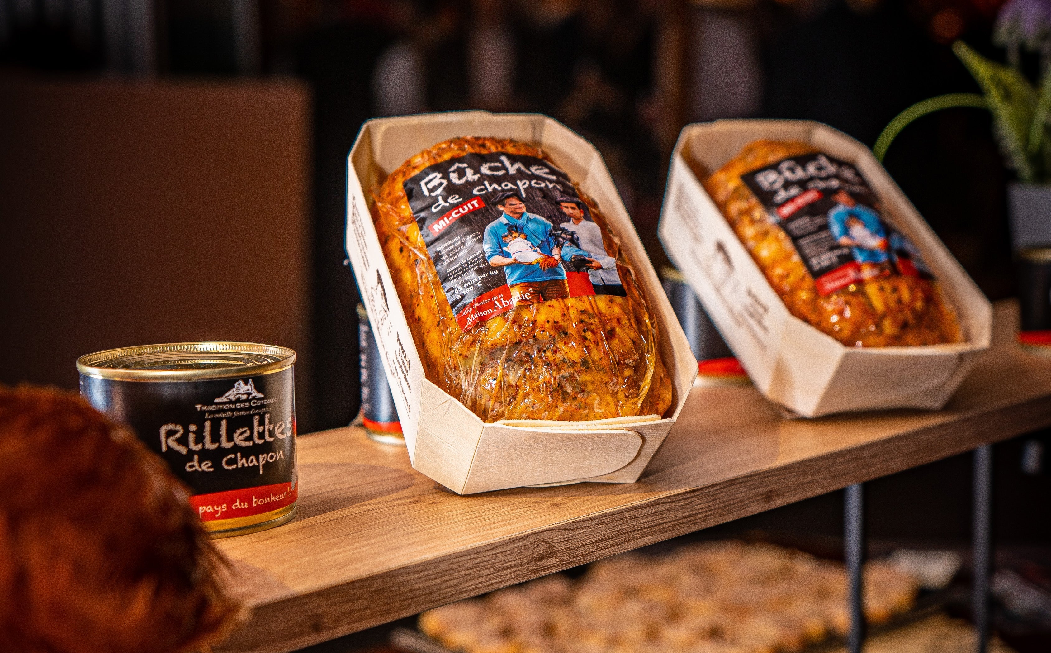 Produits transformés, bûche